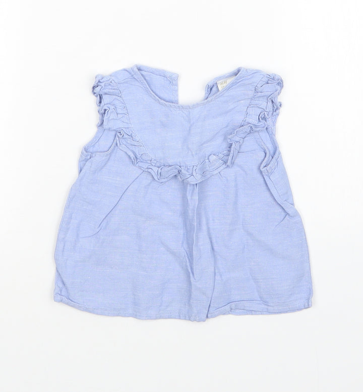 H&M Girls Blue A-Line Size 6-9 Months
