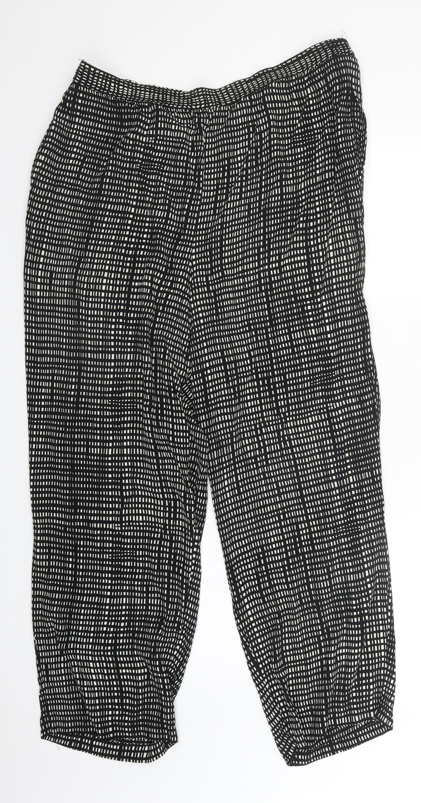 Personal Choice Womens Multicoloured Check  Harem Trousers Size 20 L28 in
