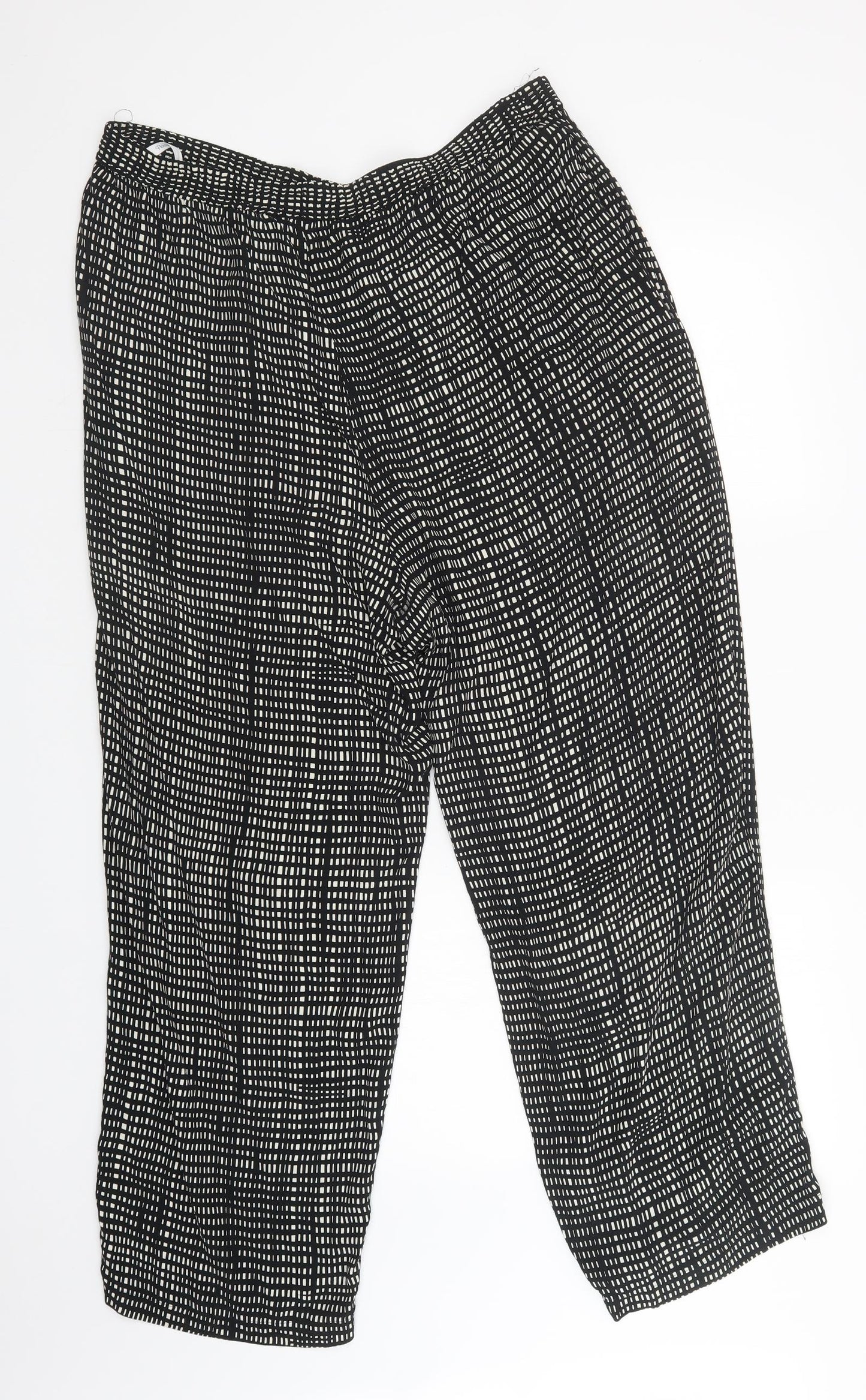 Personal Choice Womens Multicoloured Check  Harem Trousers Size 20 L28 in