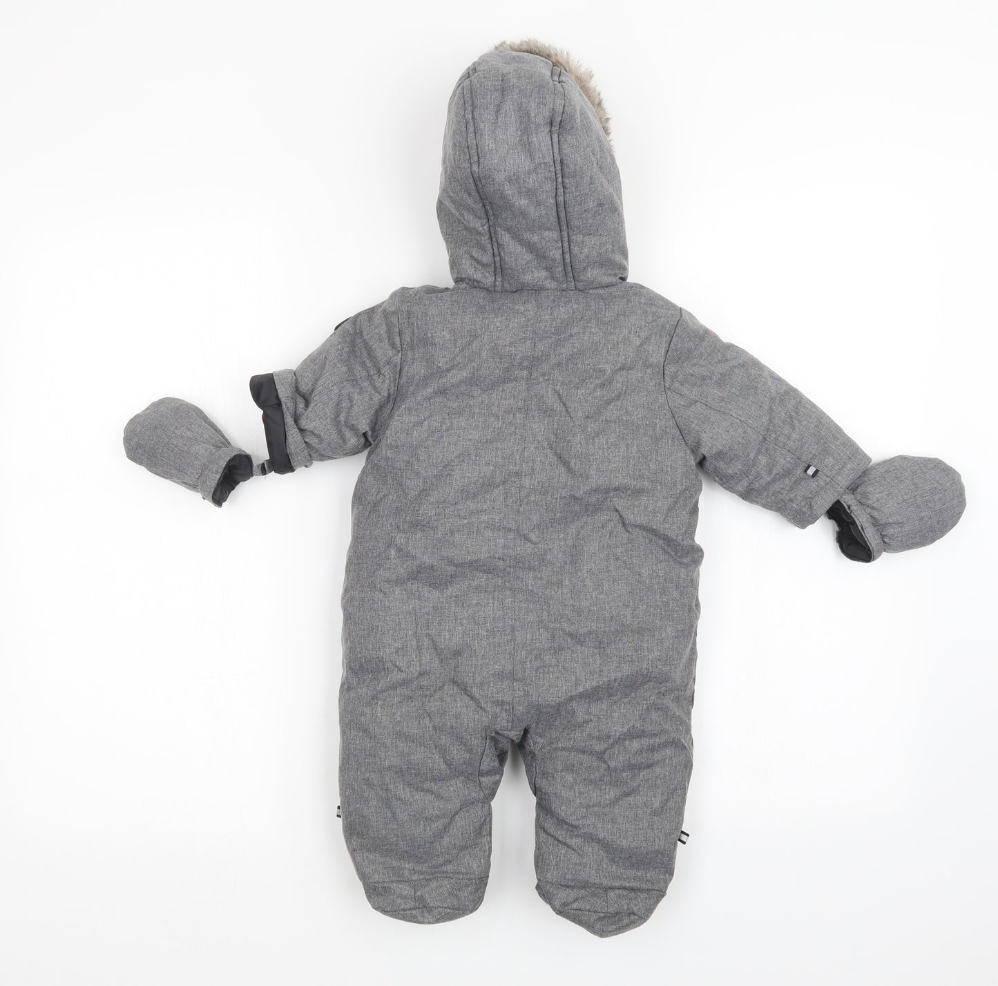 Canadiana Boys Grey   Ski Jacket Snowsuit Size 0-3 Months