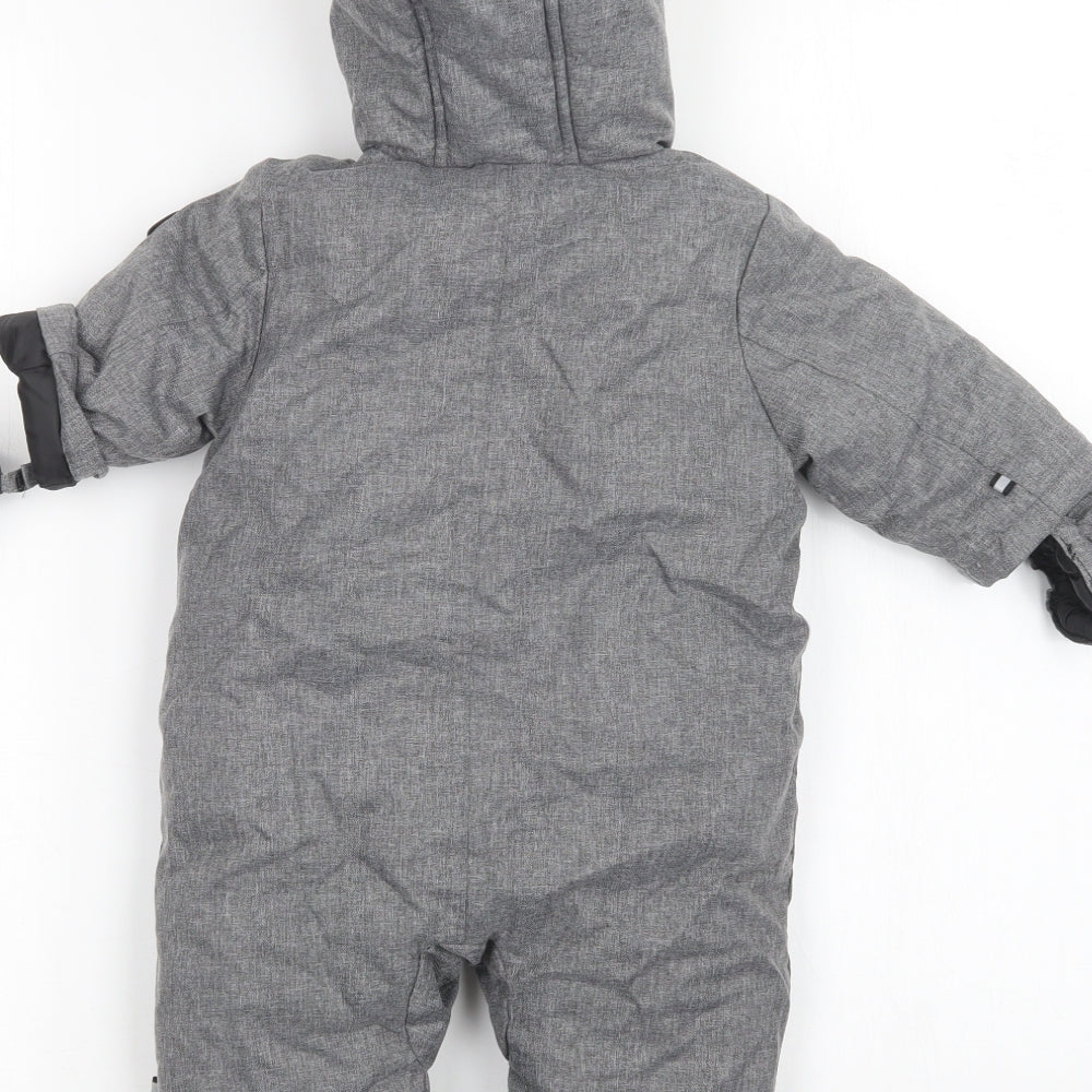 Canadiana Boys Grey   Ski Jacket Snowsuit Size 0-3 Months
