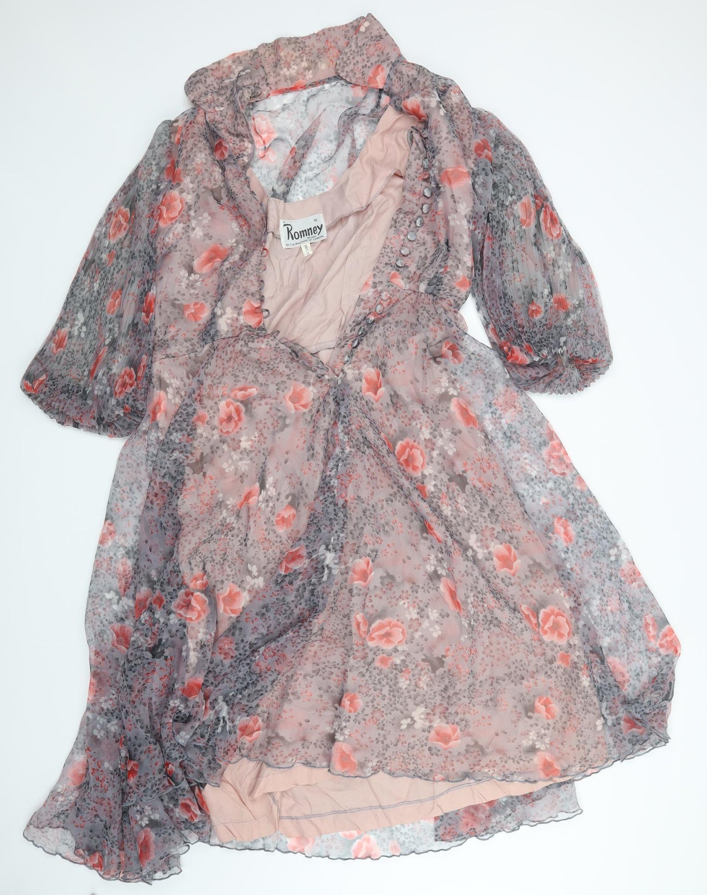 romney Womens Multicoloured Floral  A-Line  Size 18