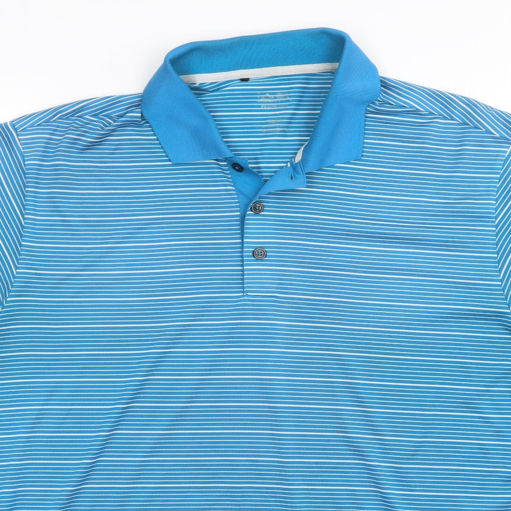 adidas Mens Blue    Polo Size L