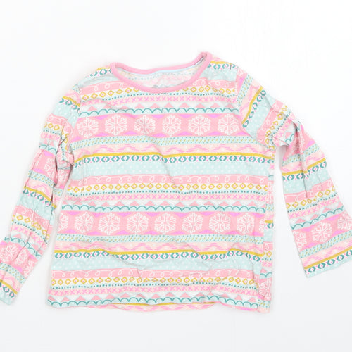 Nutmeg Girls Multicoloured Striped  Basic T-Shirt Size 3-4 Years