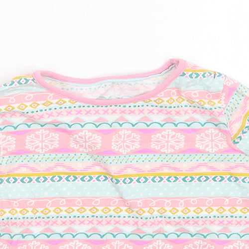 Nutmeg Girls Multicoloured Striped  Basic T-Shirt Size 3-4 Years