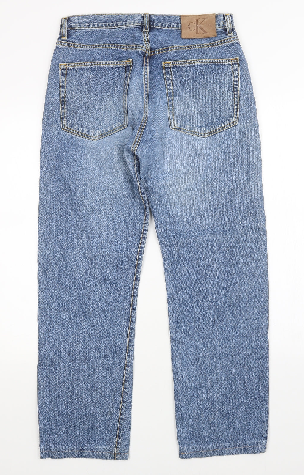 Calvin Klein Mens Blue   Straight Jeans Size 32 L30 in