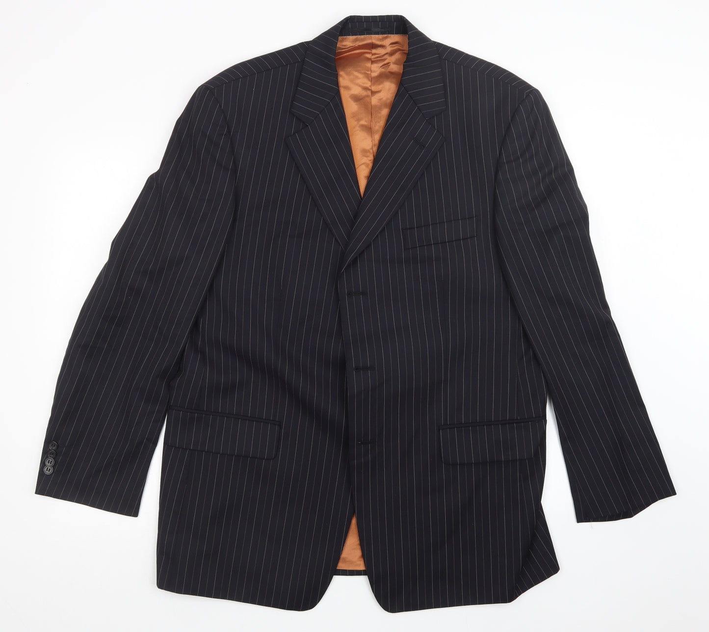 Bogart Mens Black Striped  Jacket Blazer