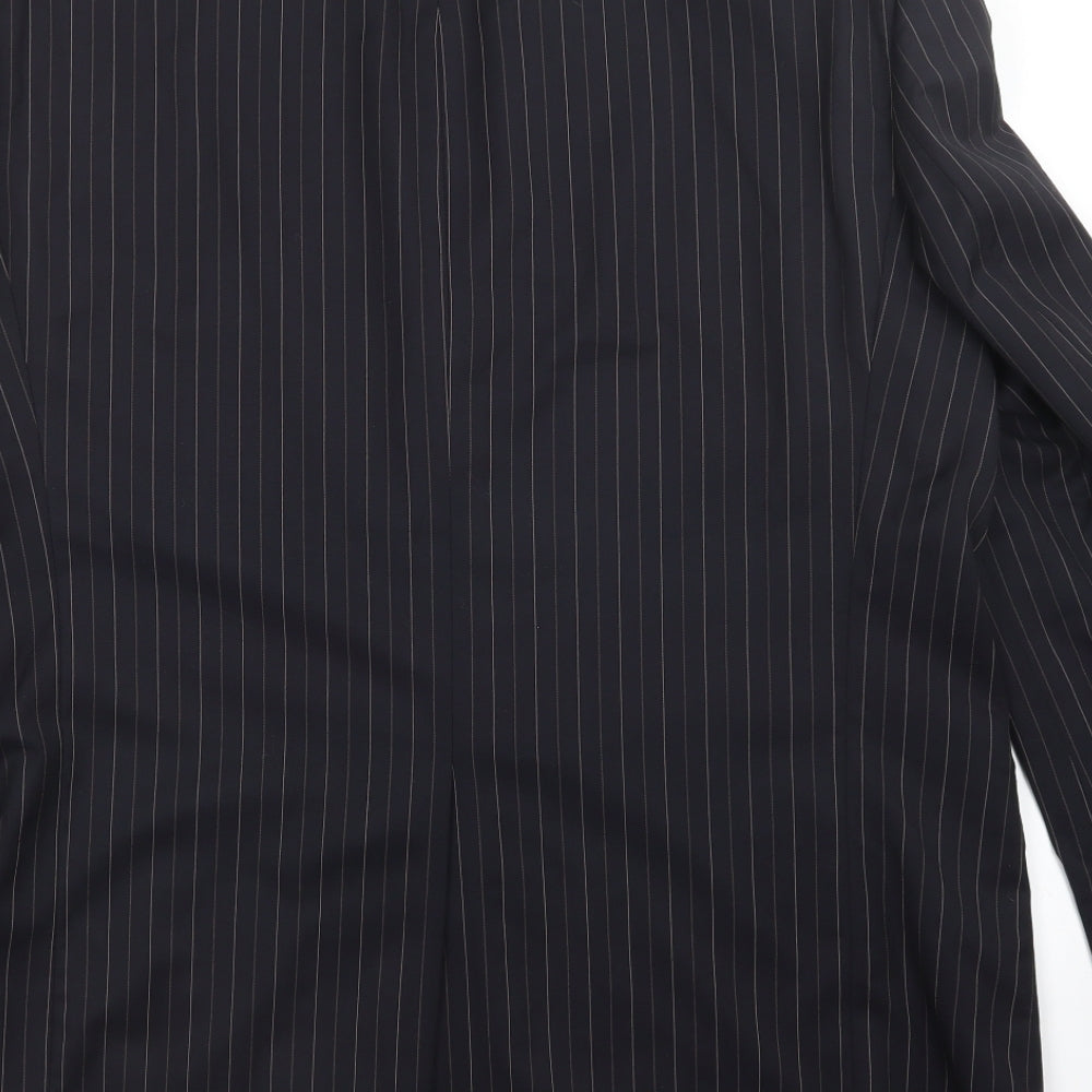 Bogart Mens Black Striped  Jacket Blazer