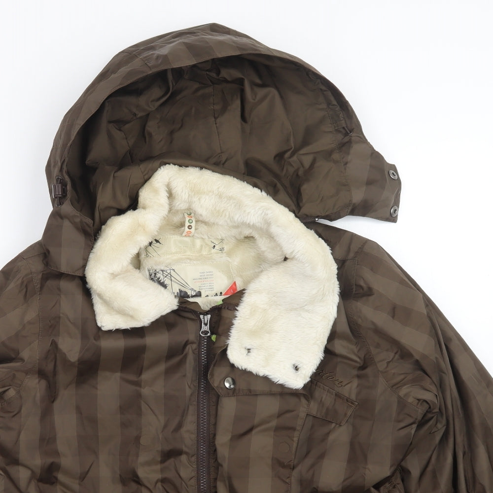 Burton Mens Brown   Rain Coat Coat Size L