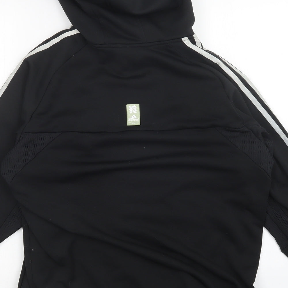 adidas Mens Black   Full Zip Hoodie Size M