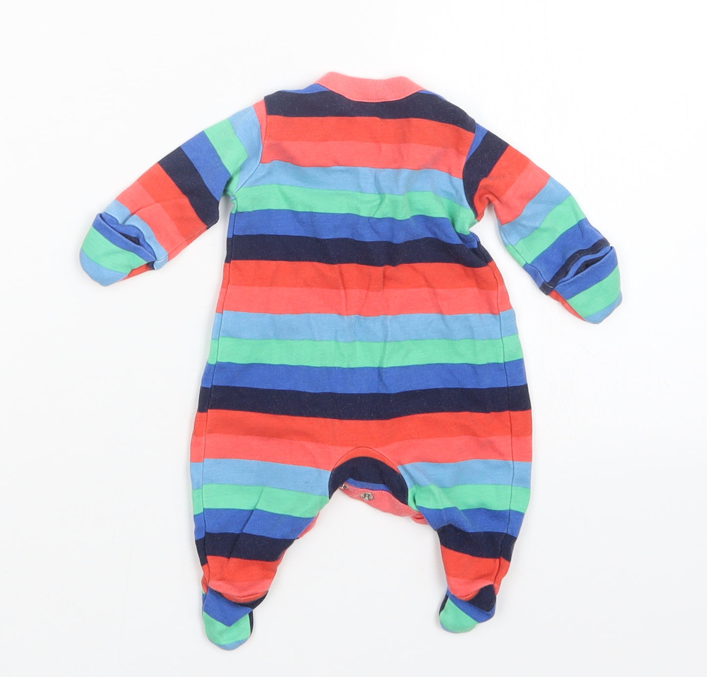 NEXT Boys Multicoloured Striped  Babygrow One-Piece Size Newborn