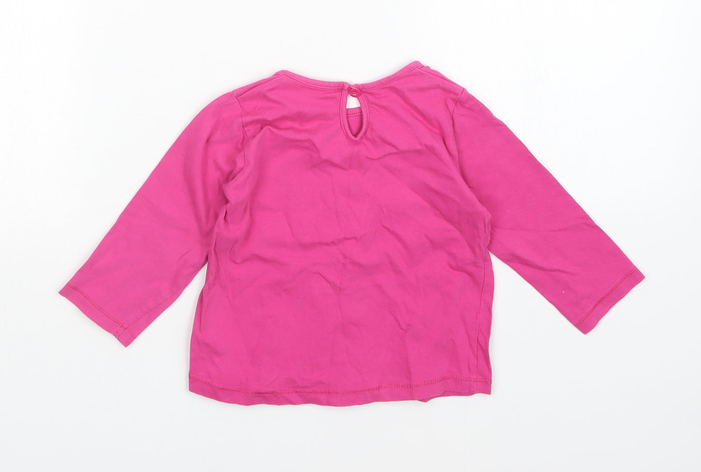 Matalan Girls Pink   Basic T-Shirt Size 12-18 Months