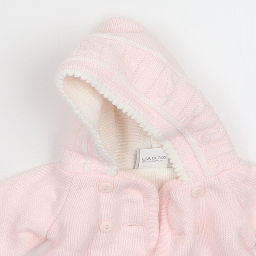 Dandelion Girls Pink   Full Zip Jumper Size 0-3 Months