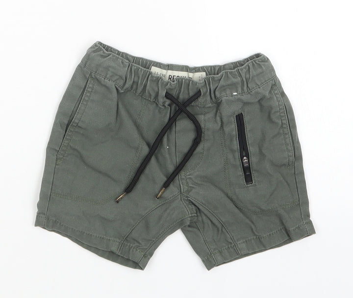denim co Boys Green Cargo Trousers Size 18-24 Months