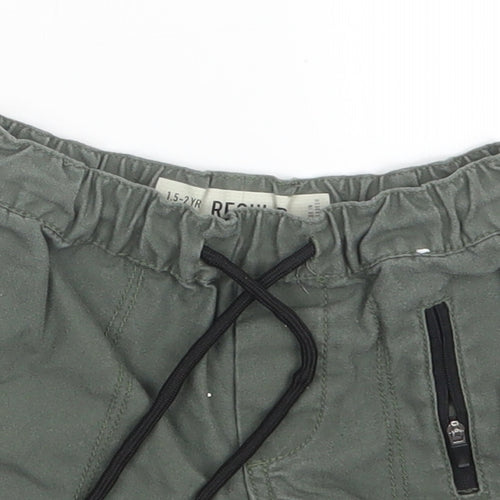 denim co Boys Green   Cargo Trousers Size 18-24 Months