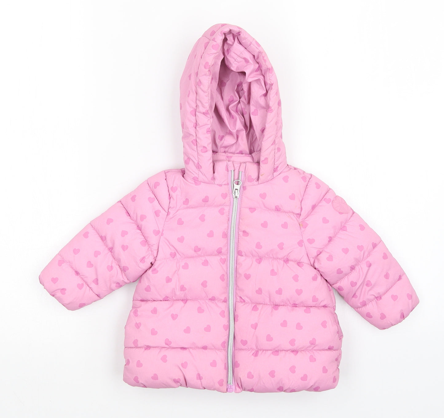 Very Girls Pink   Puffer Jacket Coat Size 3-6 Months