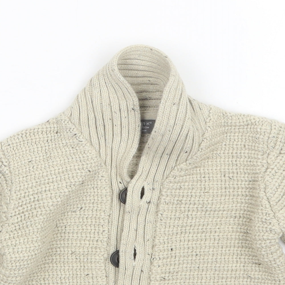 Primark Boys Beige   Cardigan Jumper Size 9-12 Months