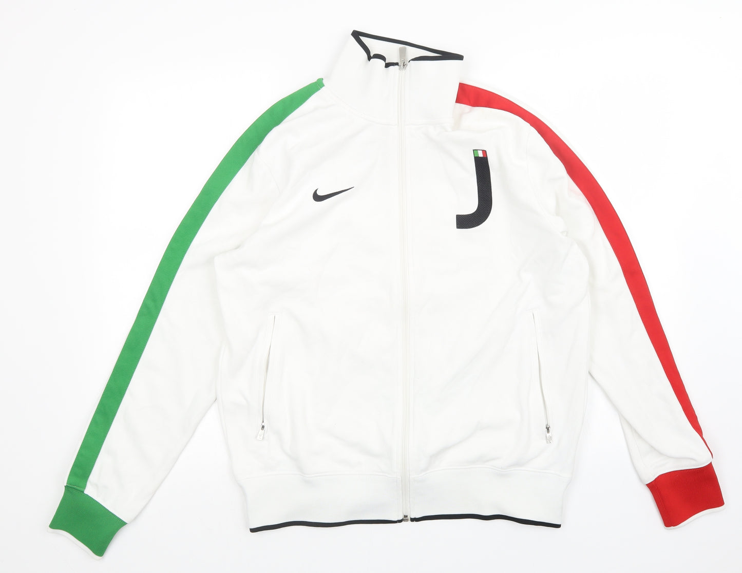 Nike Mens White   Full Zip Sweatshirt Size M  - Juventus