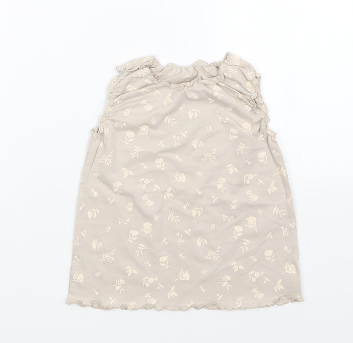 George Girls Grey Floral A-Line Size 12-18 Months