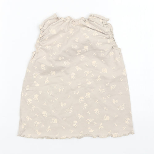 George Girls Grey Floral  A-Line  Size 12-18 Months
