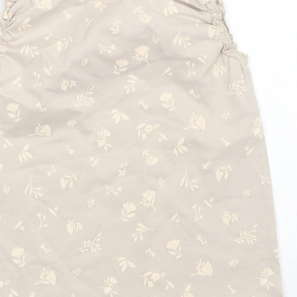 George Girls Grey Floral  A-Line  Size 12-18 Months