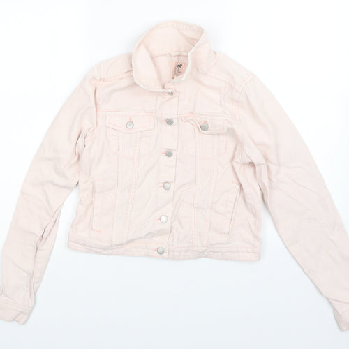 H&M Girls Pink   Jacket  Size 15 Years