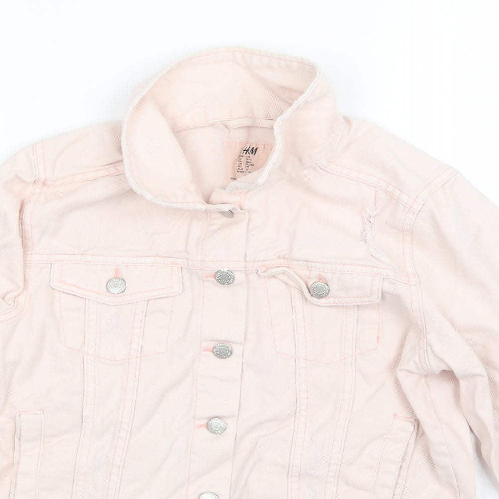 H&M Girls Pink   Jacket  Size 15 Years
