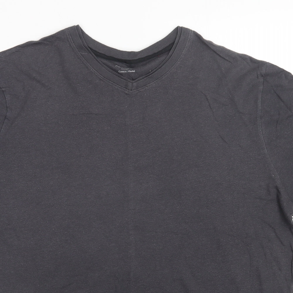 M&S Mens Grey    T-Shirt Size L