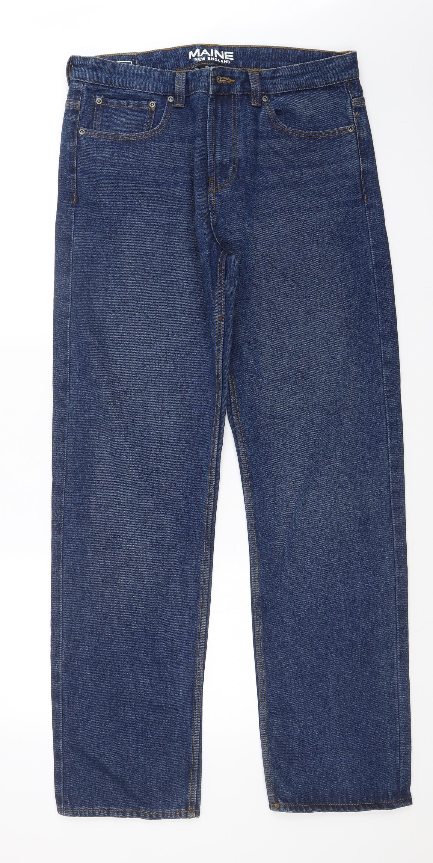 Debenhams Mens Blue   Straight Jeans Size 34 L33 in