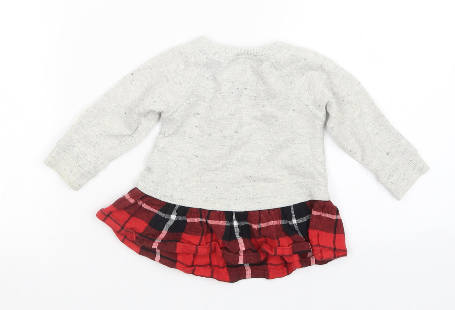 NEXT Girls Grey   Pullover Jumper Size 3-6 Months