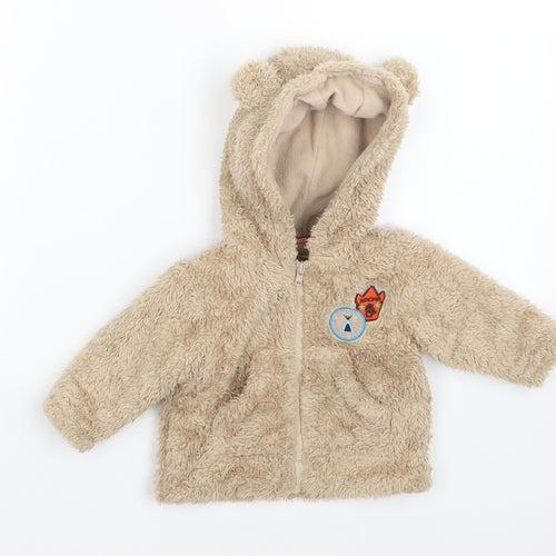 rocha Baby Brown   Full Zip Jumper Size 0-3 Months