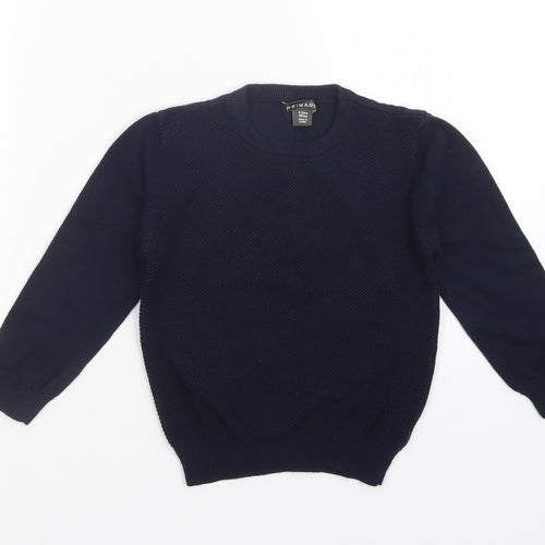 Primark Boys Blue   Pullover Sweatshirt Size 4-5 Years