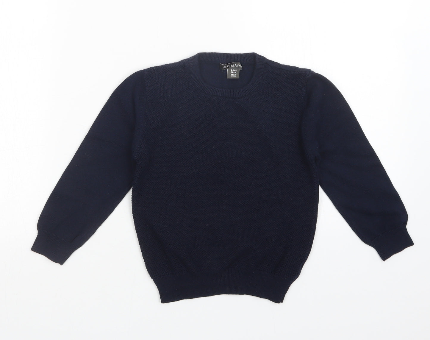 Primark Boys Blue   Pullover Sweatshirt Size 4-5 Years