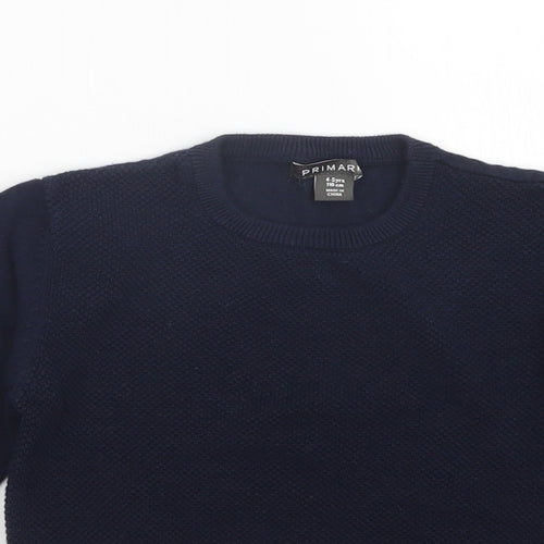 Primark Boys Blue   Pullover Sweatshirt Size 4-5 Years