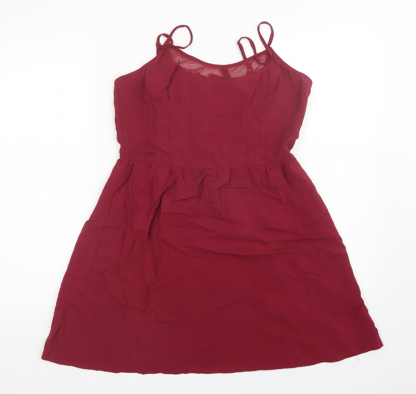 H&M Womens Red   Tank Dress  Size 12