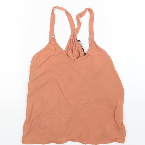 New Look Womens Orange   Basic Tank Size 8