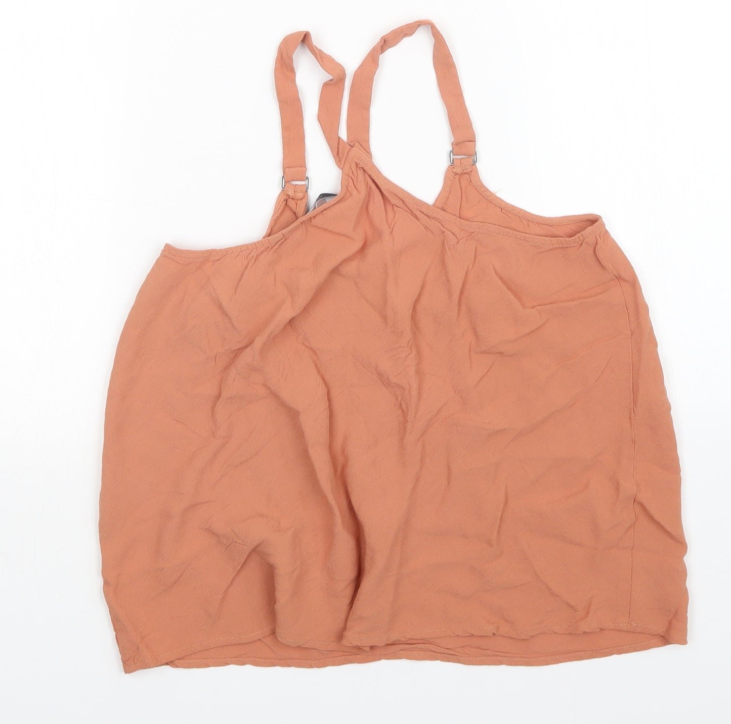 New Look Womens Orange   Basic Tank Size 8
