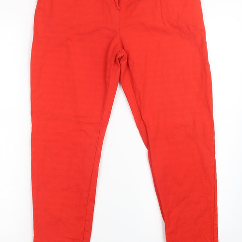 George Womens Red   Trousers  Size 10 L27 in