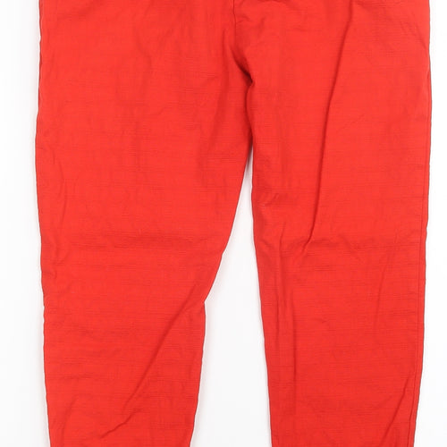 George Womens Red   Trousers  Size 10 L27 in