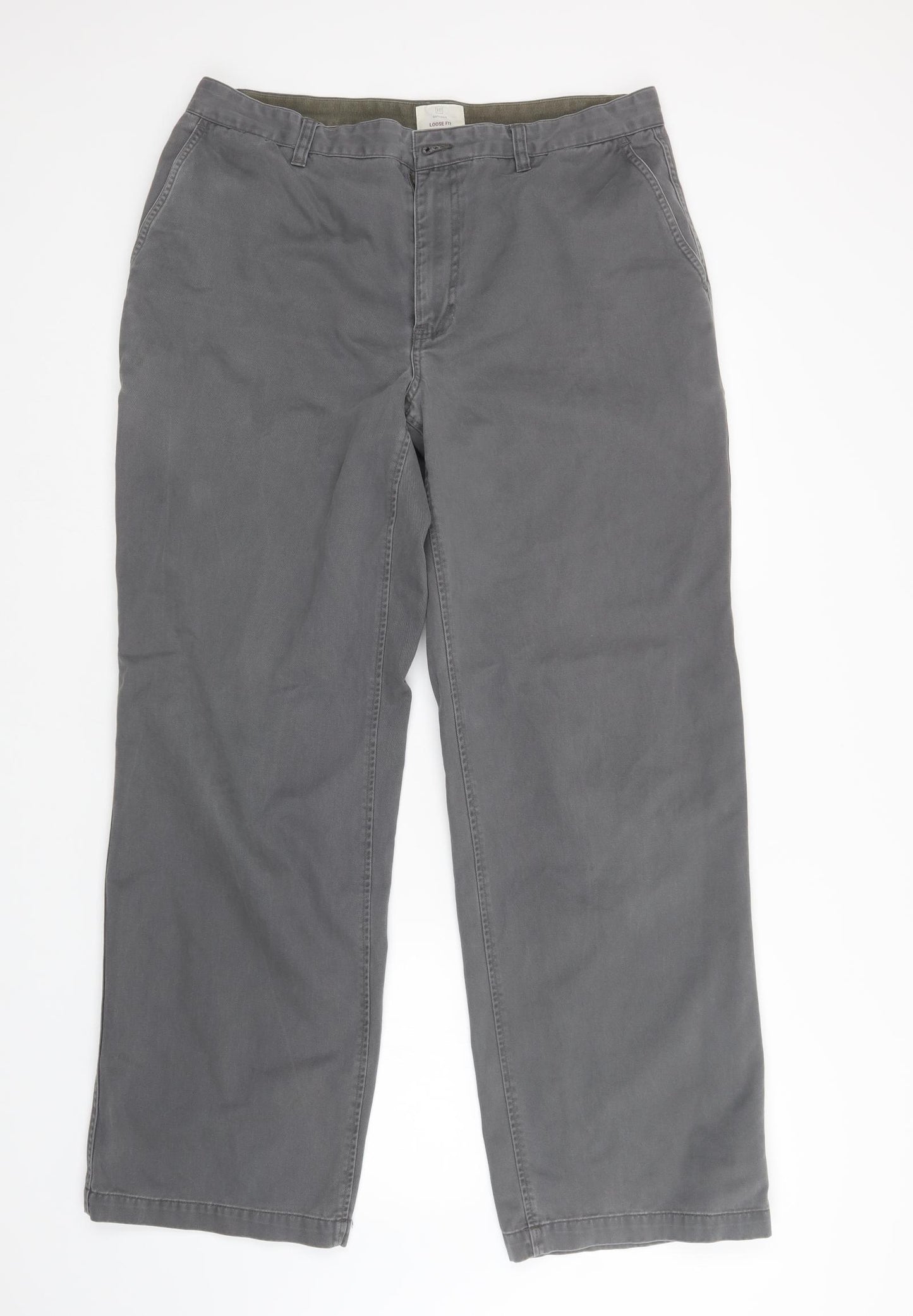 Gap Mens Grey   Chino Trousers Size 36 L30 in