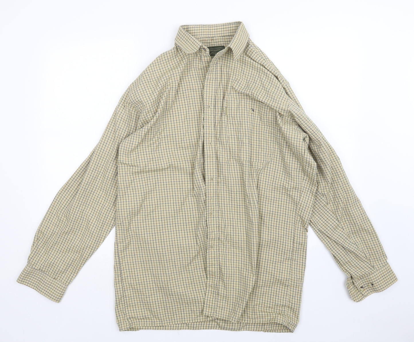 Champion Mens Multicoloured Check   Button-Up Size M