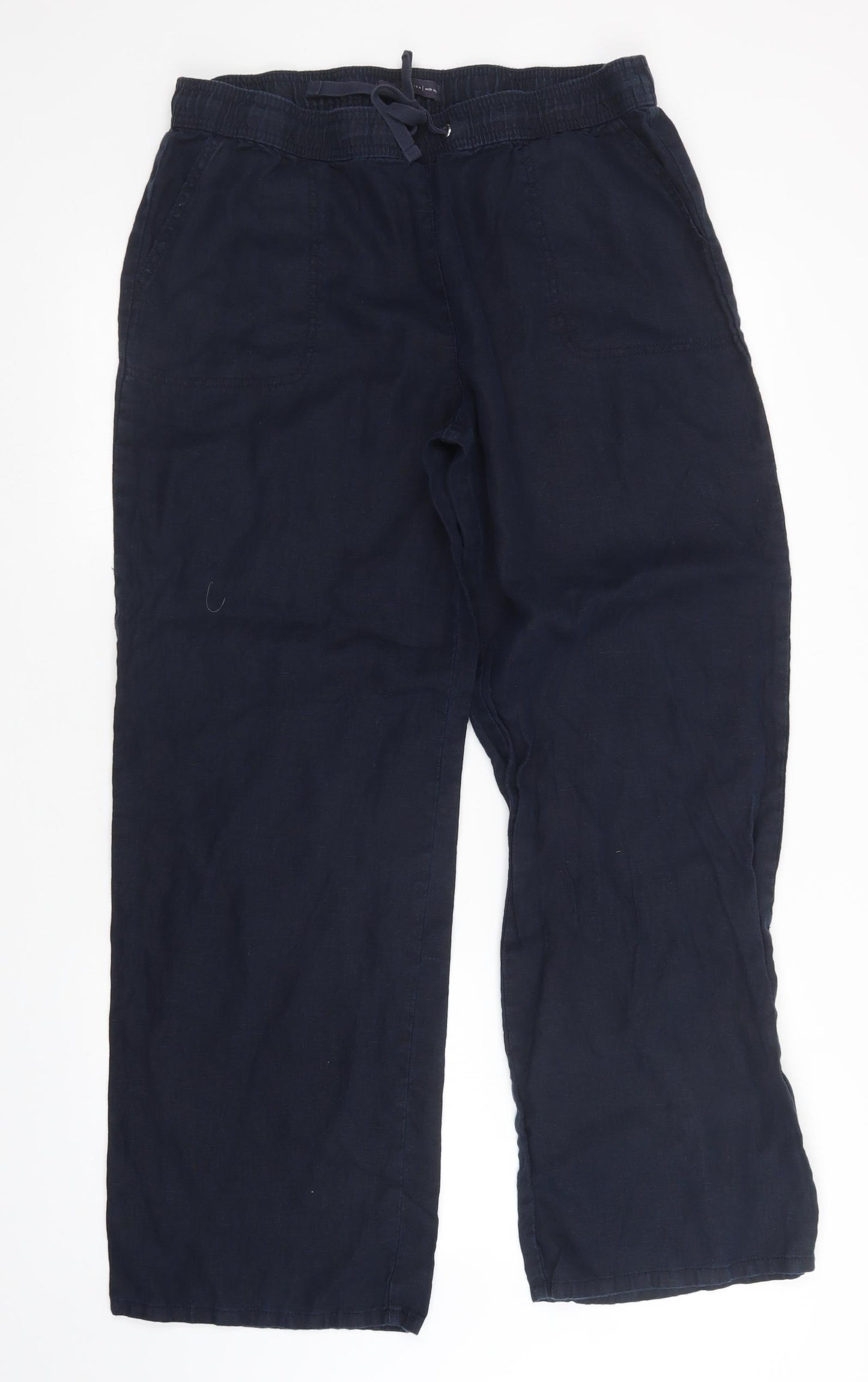 M&S Womens Blue   Trousers  Size 16 L30 in