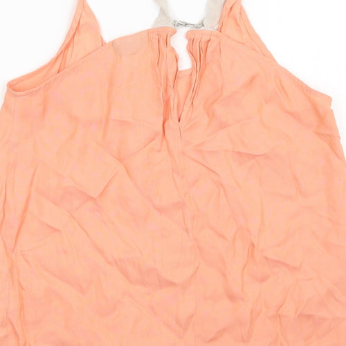 Topshop Womens Orange   Basic Tank Size 8