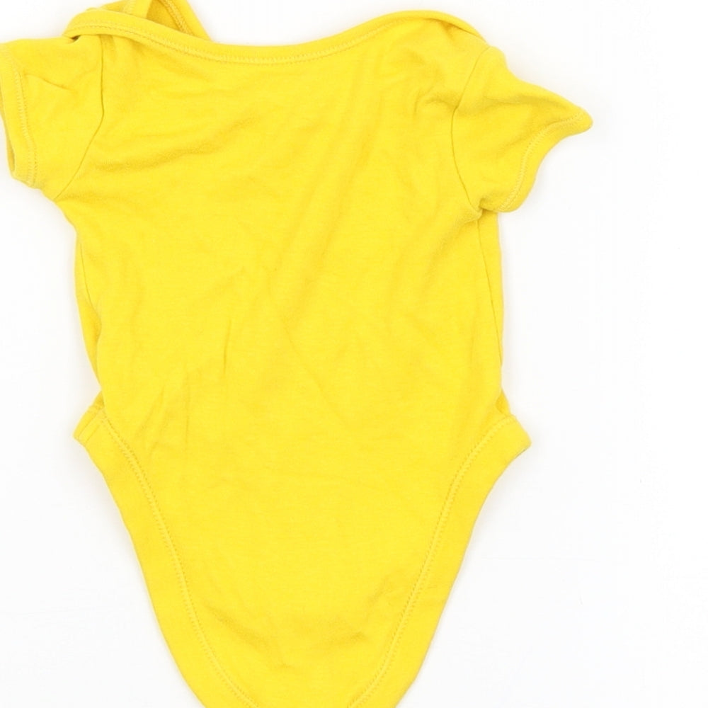 George Baby Yellow   Babygrow One-Piece Size 0-3 Months  - DINOSAURS