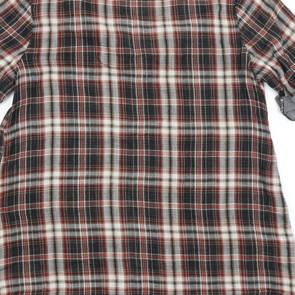 BM Womens Multicoloured Check  Basic Button-Up Size 16