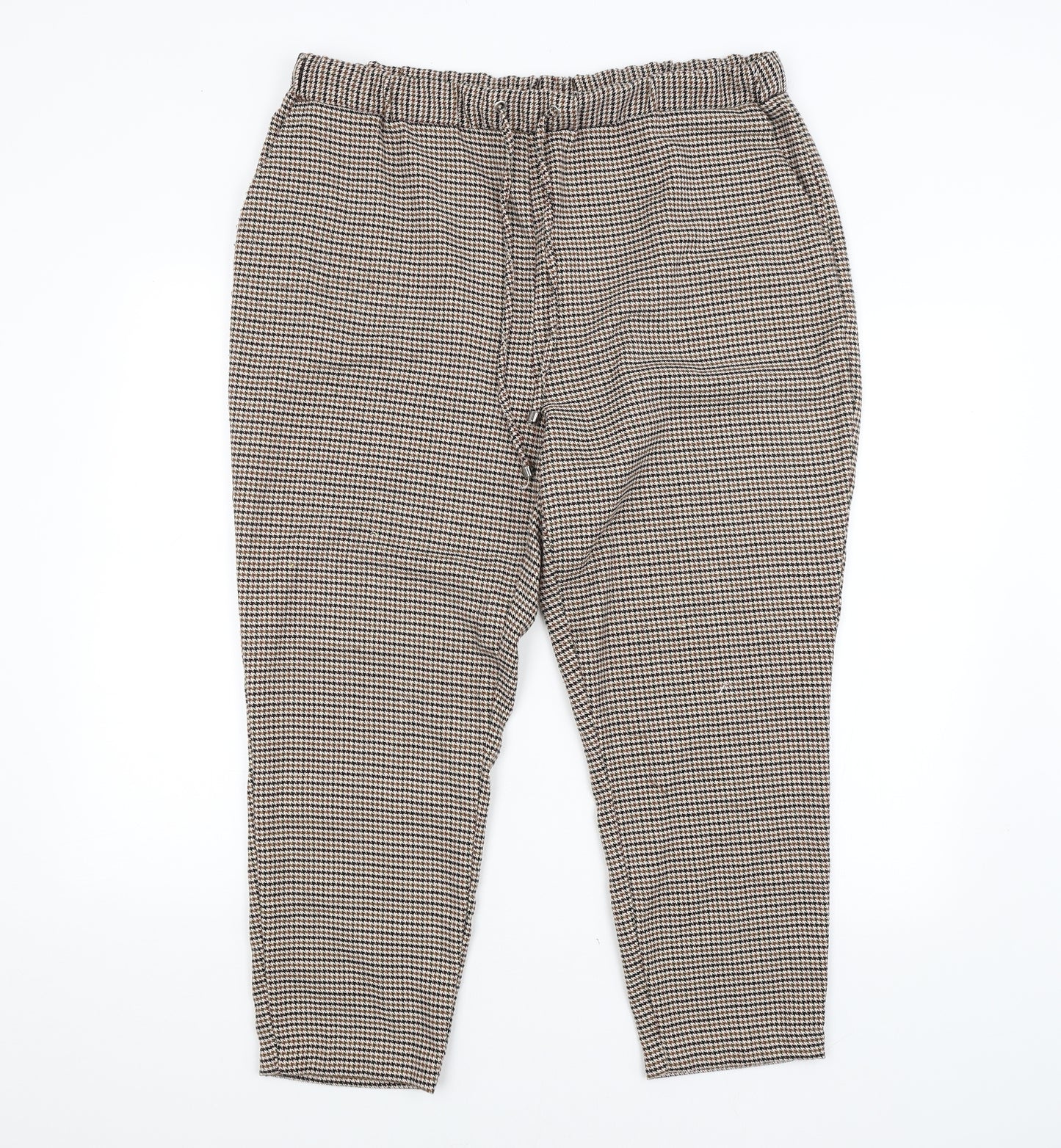 Papaya Womens Multicoloured Check  Trousers  Size 18 L25 in