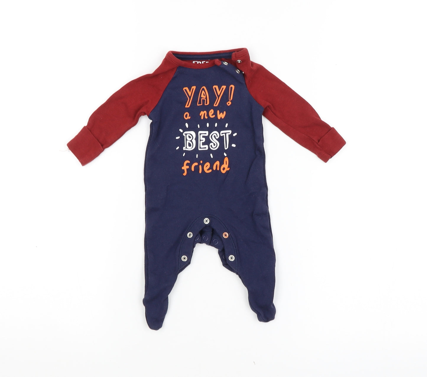 F&F Baby Multicoloured   Babygrow One-Piece Size 0-3 Months  - BEST FRIEND