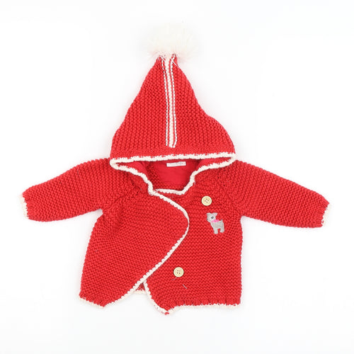 NEXT Baby Red   Basic Coat Coat Size 3-6 Months