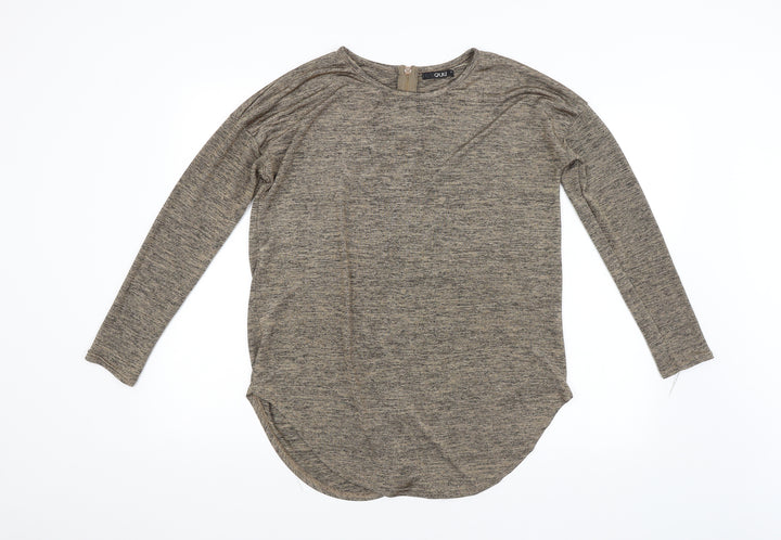 Quiz Womens Brown Basic Blouse Size M