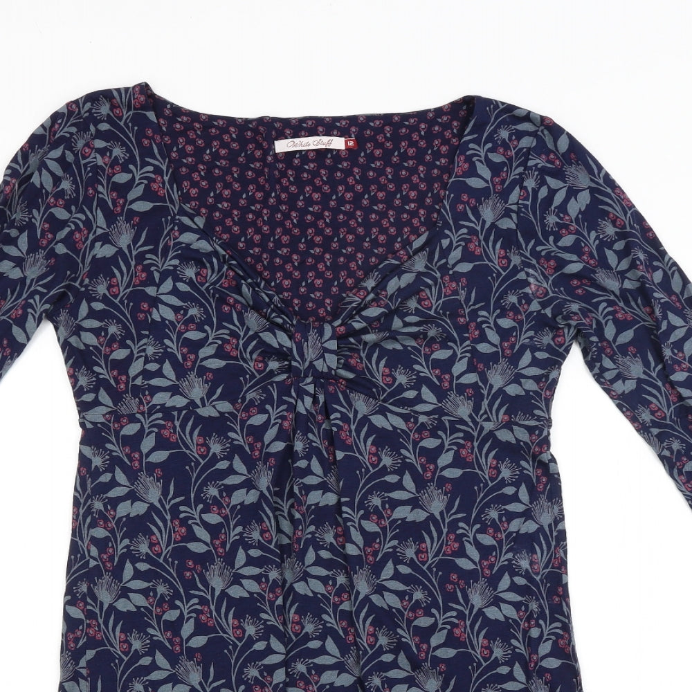 White Stuff Womens Multicoloured Floral  Shirt Dress  Size 12